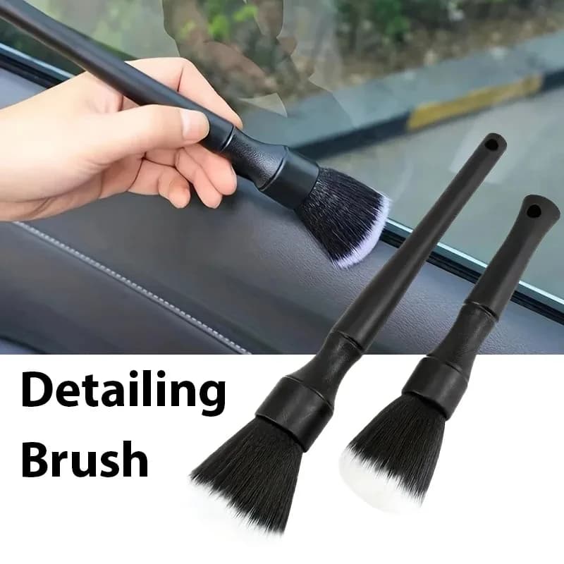 1pcs Car Interior Detailing Brush Soft Bristle Cleaning Brush Motorcycle CarCleaning Tool Auto Detail Dash Duster Brush
