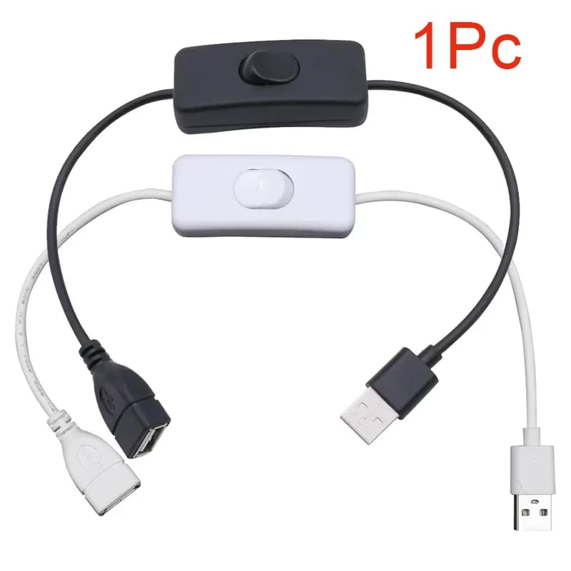 USB Cable with Switch ON/OFF Cable Extension Toggle for USB LED String USB Gadget USB Power Supply Device Tools