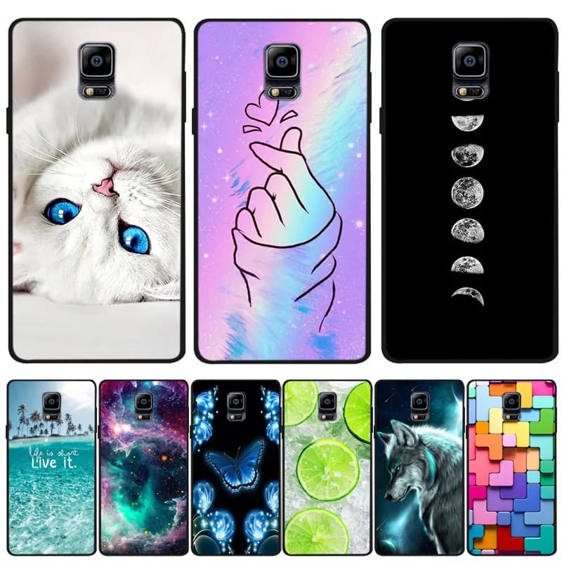 For Samsung Galaxy Note 4 N9100 Case Silicone Soft TPU Back Cover For Samsung Galaxy Note 4 3 8 9 Fundas Note3 Phone Case Fundas