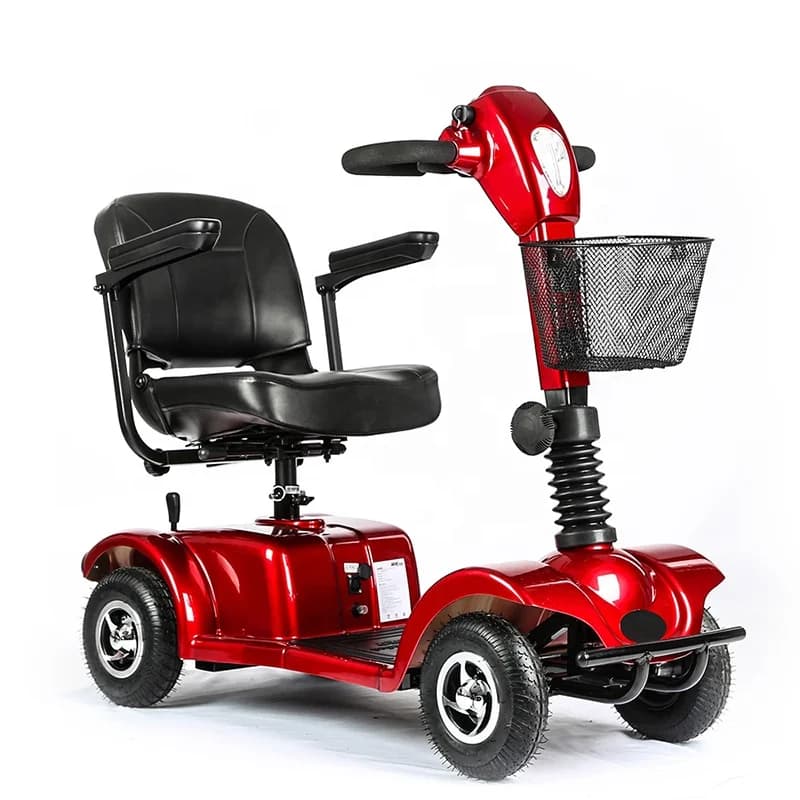Handicapped Equipment 4 Wheels Folding Powered Disabled Elderly Mobility Electric Scooter with Dynamic Controller