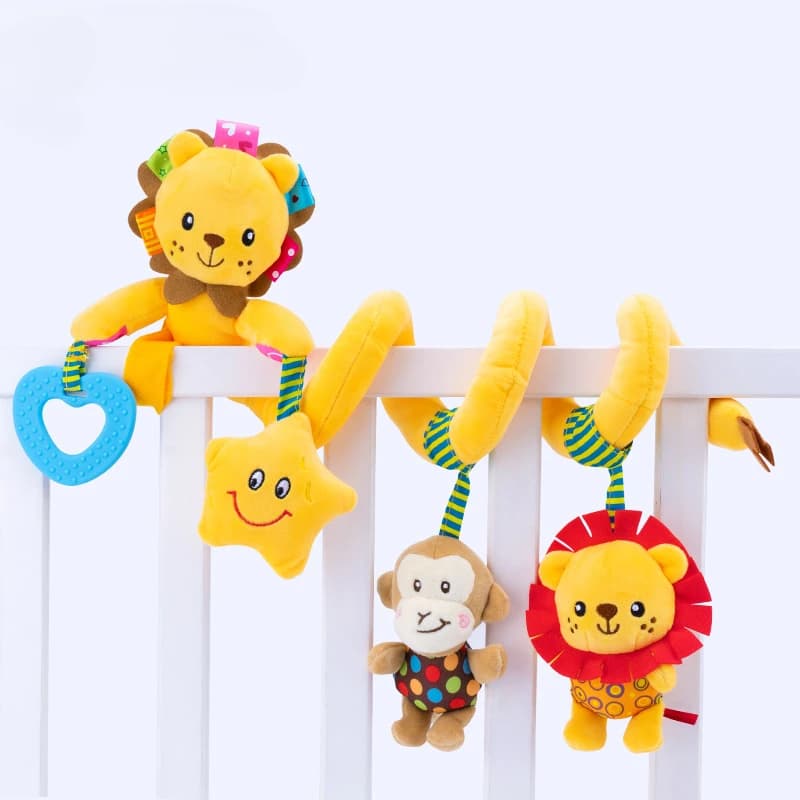 Baby Toys for 0 3 6 12 Months Rainbow Activity Plush Animal Stroller Hanging Toy for Baby Car Seat Crib Travel Sensory Baby Toys