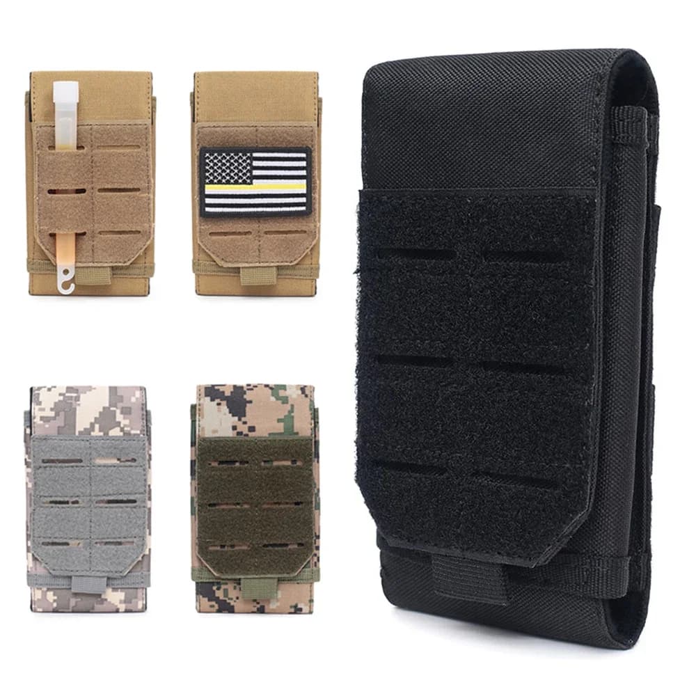 Outdoor Sports Molle Phone Pouch Waist Pack Camping Hiking Hunting Accessories EDC Tool Bag Mobile Phone Holder Mag Holster Bags
