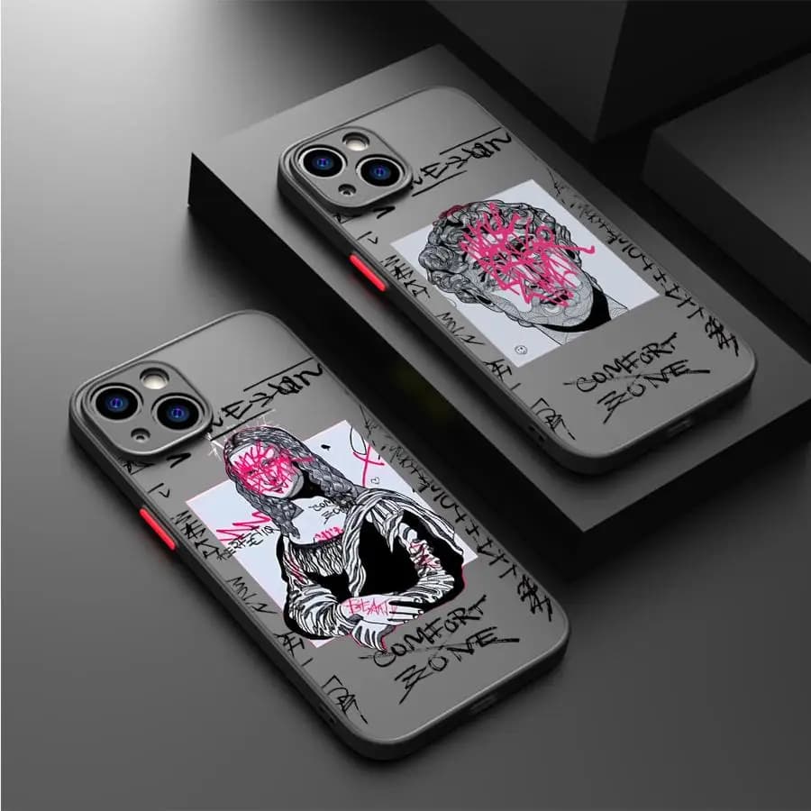 Graffiti Great Art Aesthetic David Phone Case for iPhone 14 15 16 Pro Max Plus 12 13 11 Pro Max SE 7 8 XR XS 12 Mini Matte Soft