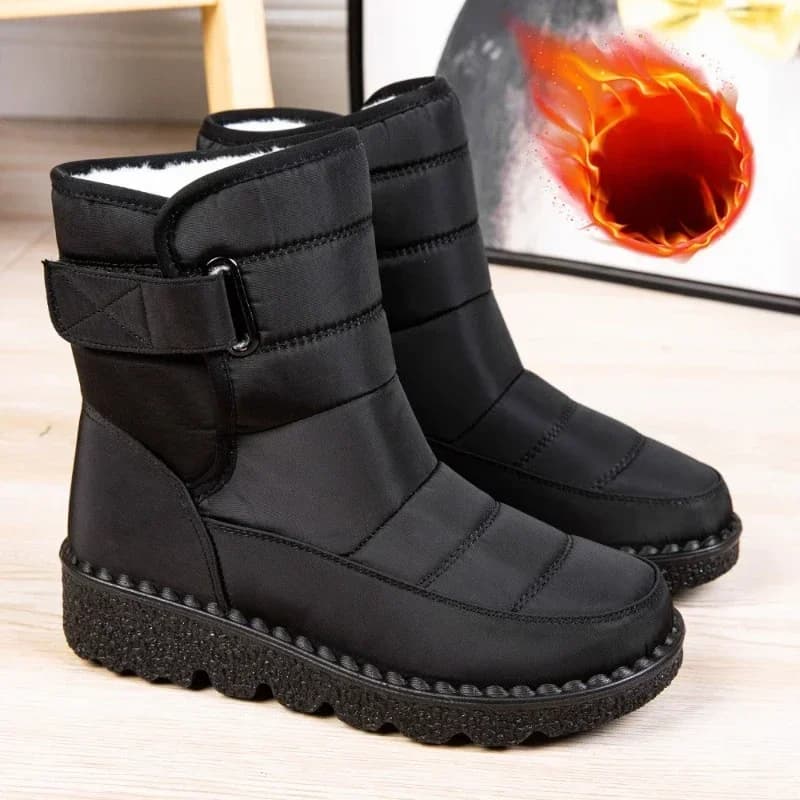 2024 Women Non Slip Waterproof Winter Snow Boots Platform Shoes for Women Warm Ankle Boots Cotton Padded Shoes Botas De Mujer