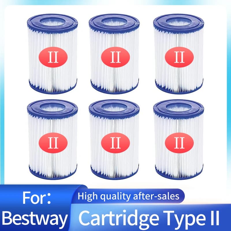 For Bestway Swimming Pool Filter Compatible for Cartridge Type II Replacement Hot Tubs Filter For Lay Z Spa Filter Pump
