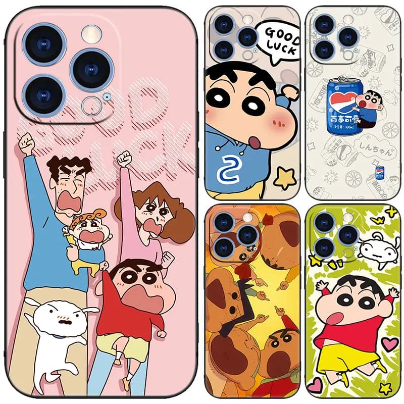 Cute C-Crayon S-Shinchan Case For Samsung A55 A54 A53 A52S A35 A34 A33 A32 A25 A24 A23 A22 A15 A14 A13 A12 A73 A71 A70 A51 A50