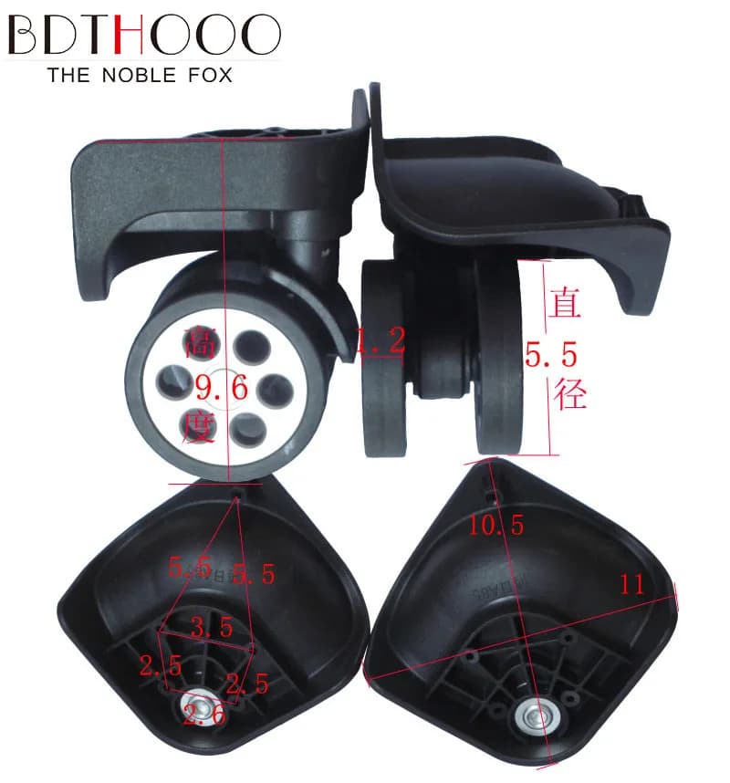 Luggage Wheel Round Hole Rolling Suitcase Wheels Accessories Universal  Password  Parts A85