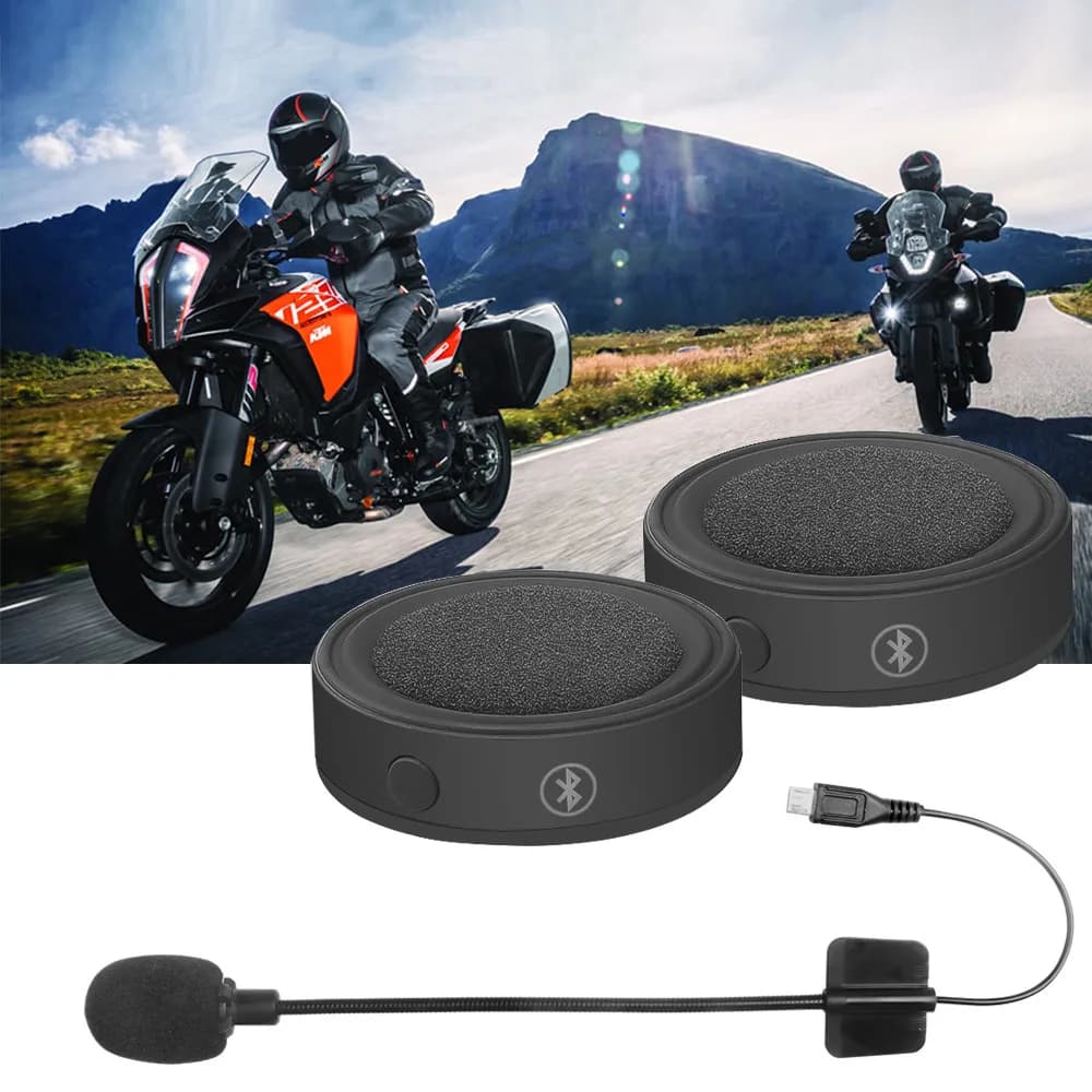BT17 Motorcycle Helmet Headset Bluetooth 5.0 Wireless Handsfree Stereo Music Player Moto Headphone Noise Reduction Earphone