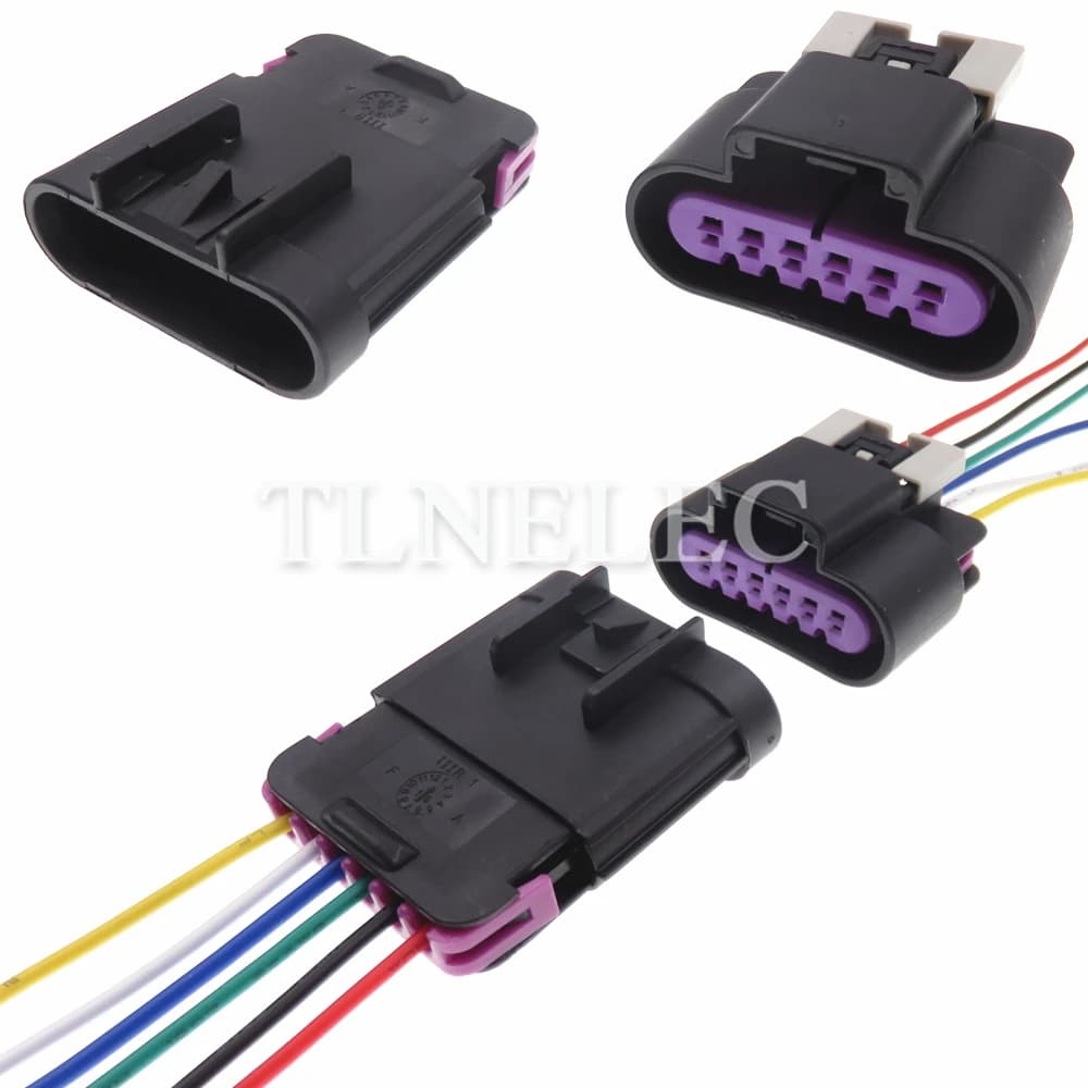6 Pin Way Auto Throttle Sensor Sealed Socket with Wires Car Wire Cable Connectors 15397579 15326833 15326829 15397577