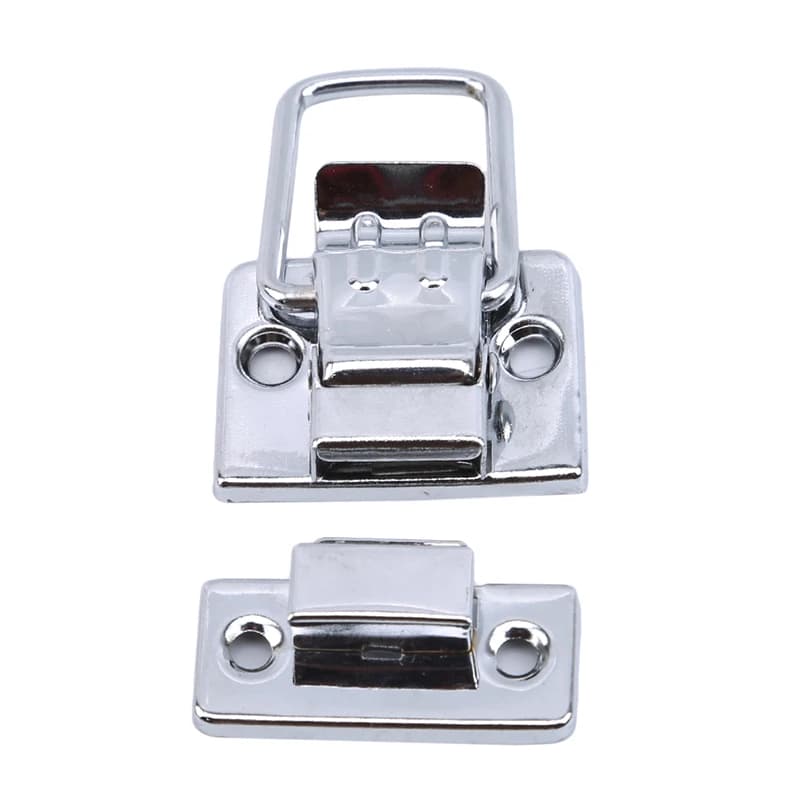 Chrome Adjustable Concealed Hasp Lock Toolbox Case Self Locking Toggle Latch Catch Buckle High Quality Simple Durable Hasp Locks