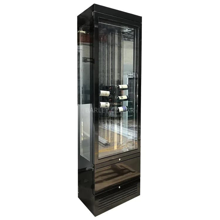 BARLEY cellar classic small capacity glass display wine cellar with efficient temperature control system