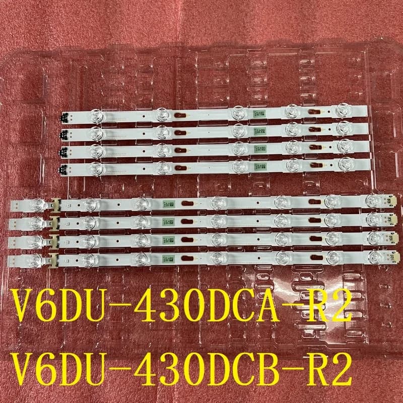 LED Backlight Strip(8)For Samsung UE43KU7000 UE43MU7000 UE43MU6100 UA43KU6000 UA43KU7000 UA43MU6100 UE43KU6000 UE43MU6105