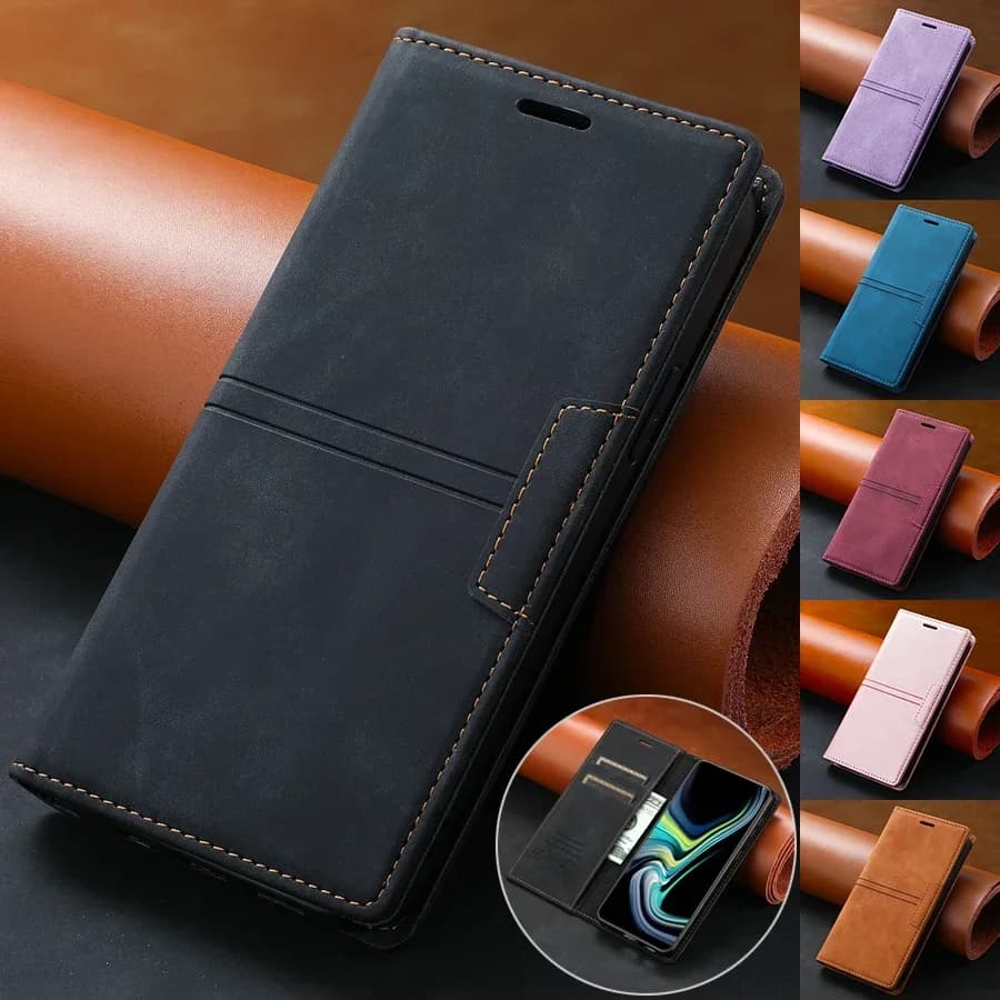 Wallet Fantastic Opposites Card Slot Flip Leather Case For Samsung Galaxy S25 Ultra S24 FE S23 Plus S22 S21 S20 Note 20 10Lite 9
