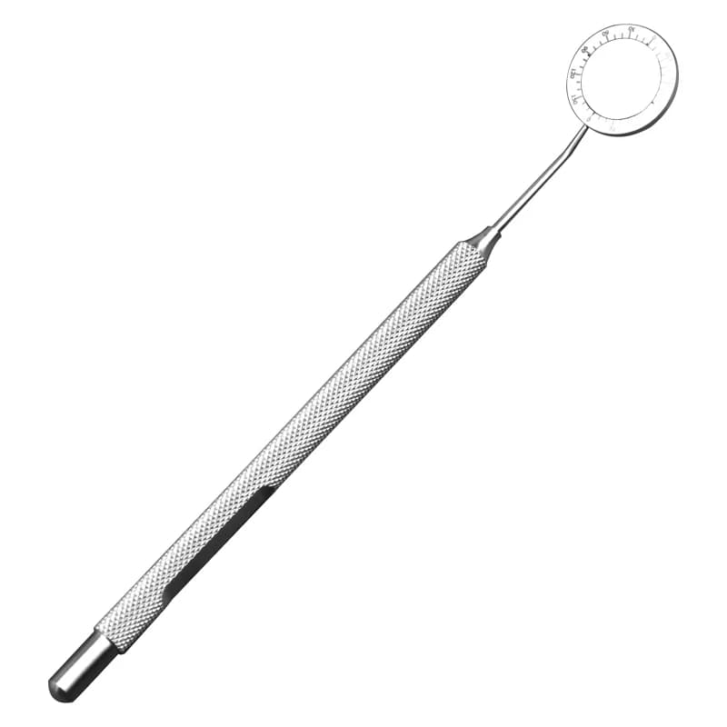 Mendez Degree Gauge Marks Axis Of Astigmatism Round Handle Titanium Coated Ophthalmic Gauge