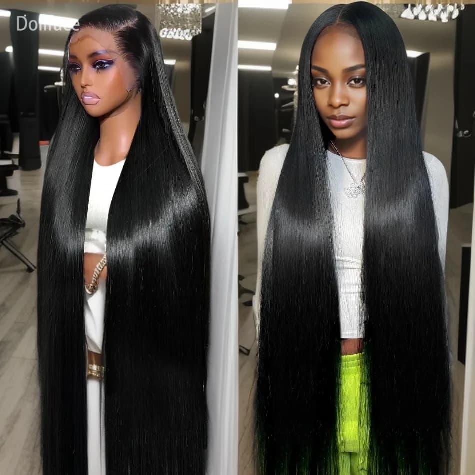 13x6 13x4 Straight Cheap Wigs Human Hair HD Lace Frontal Wig For Women Brazilian Transparent 100% Natural Choice Black 30 Inch