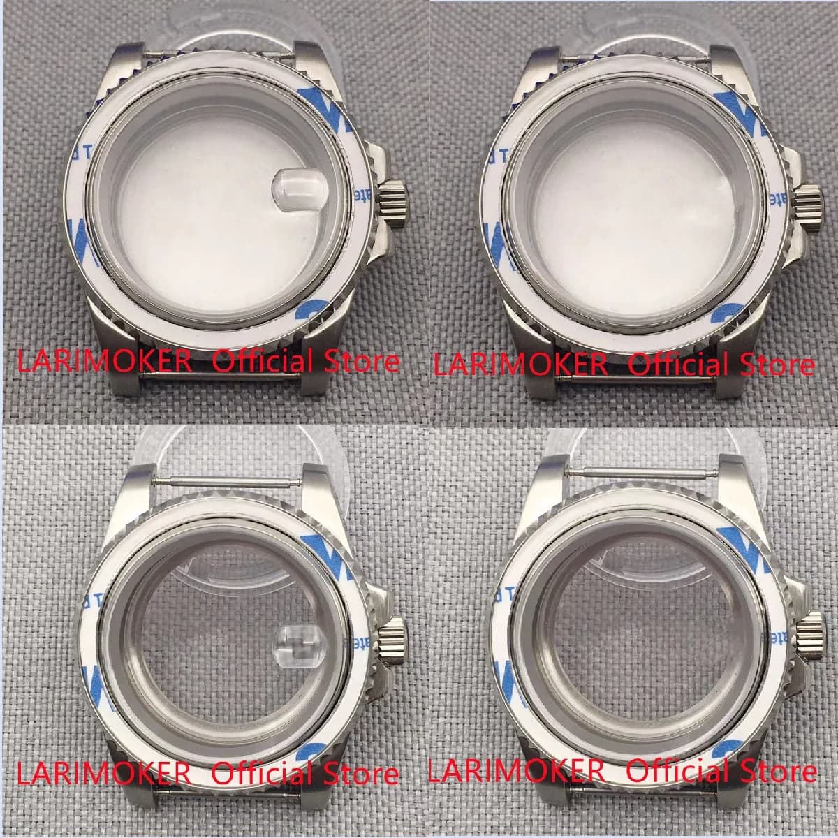 40mm Sterile  Sapphire Glass TransParent Case BackFit NH34 NH35 to NH39 ETA 2836 Miyota  8215 Mingzhu DG2813 3804 MOVEMENT
