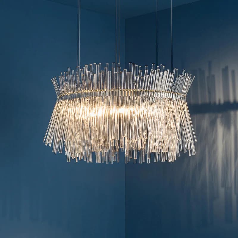 NEW Luxury Chrome lustre K9 crystal chandelier G9 glow pendant lamp living room bedroom E14 Chandeliers luminaire paragraph room