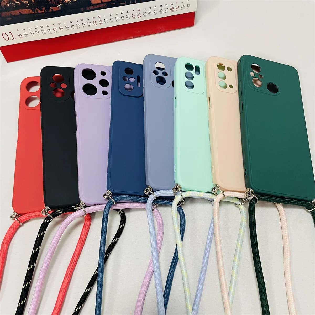 Necklace Strap Cord Crossbody Lanyard Liquid Silicone Case For Google Pixel 7 6 8 9 Pro 7A 6A 9A Back Cover Pixel 8 Pro 8A Funda