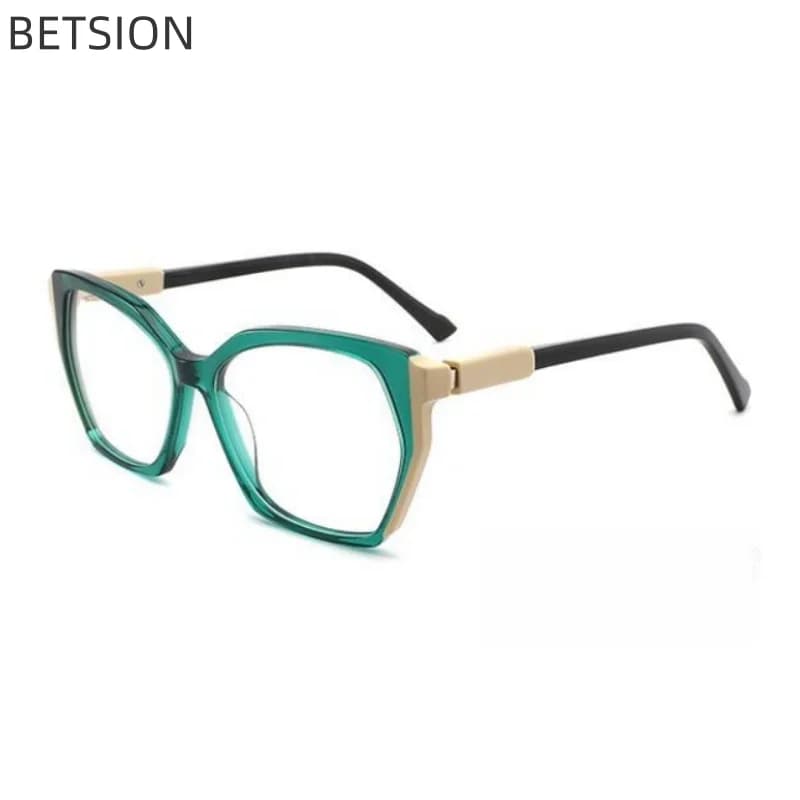 BETSION Retro square Eyeglasses Top Quality Handmade Acetate Myopia Prescription Glasses Frames Men Women Vintage Eyewear