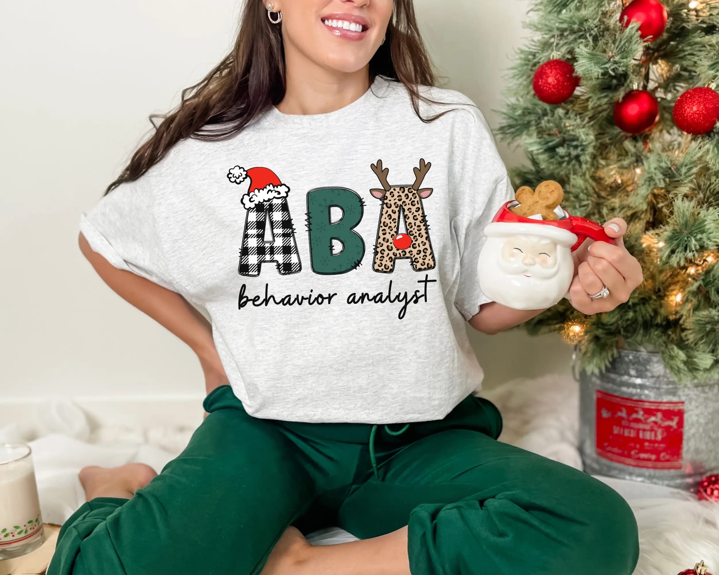 Aba Christmas T Shirt Bcba Funny Behavior Squad Specialist Therapist