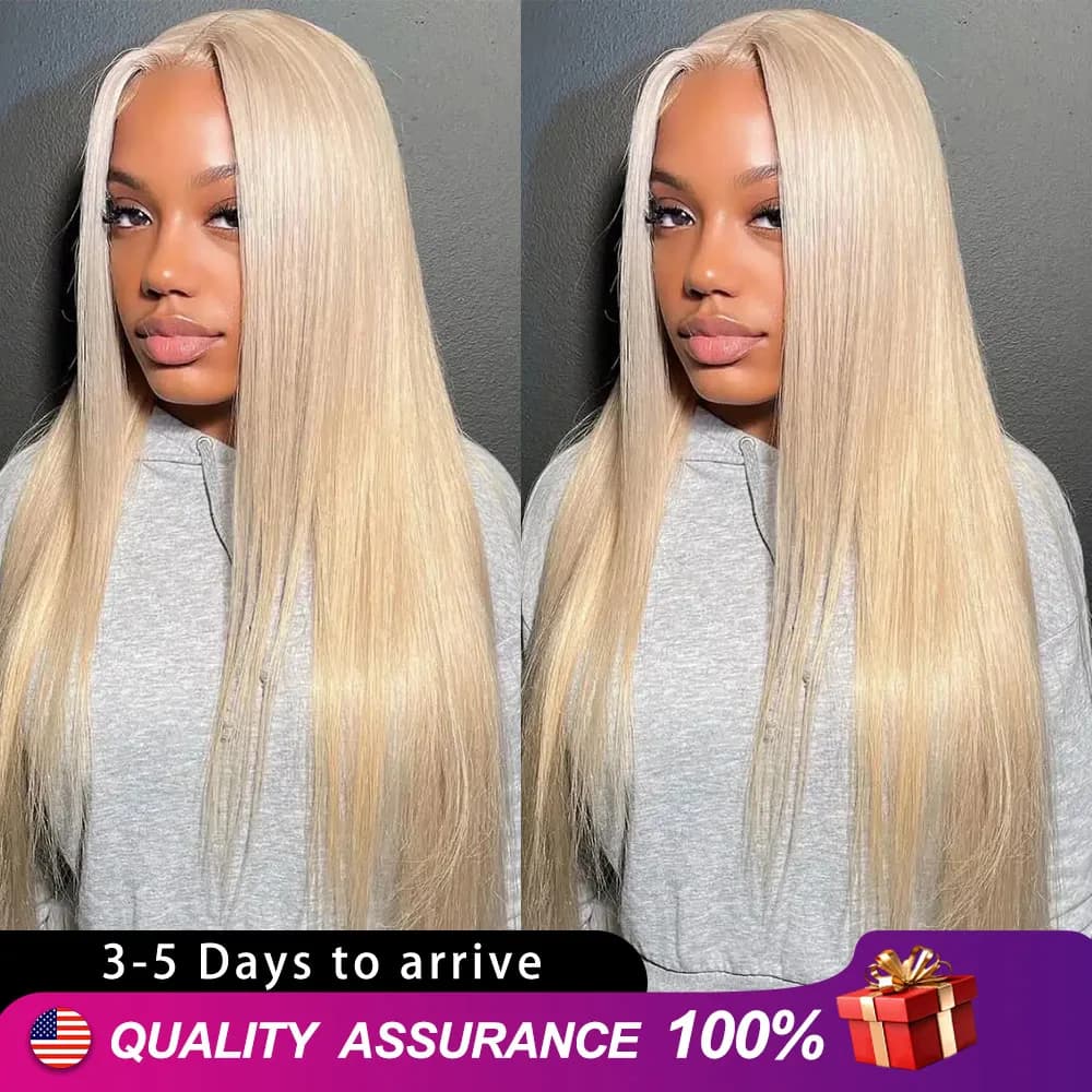 13X6 HD Transparent 613 Blonde Lace Front Wig Human Hair  Straight Lace Front Wigs Human Hair Wigs 40 46 Inches for Wome Brazili