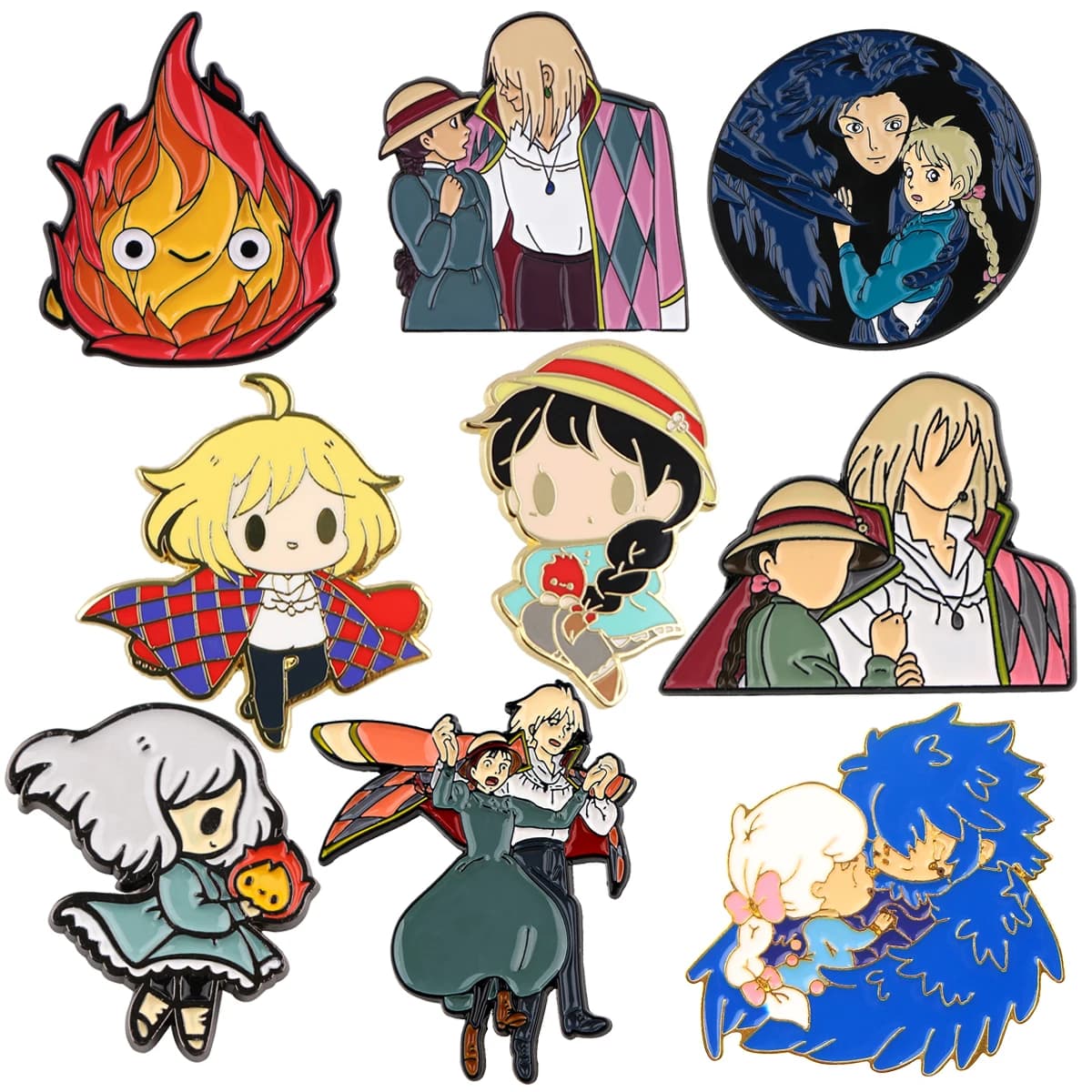 Japanese Anime Enamel Pin Brooches For Women Lapel Pins Badge on Backpack Costume Accessories Fashion Jewelry Gifts for Friends