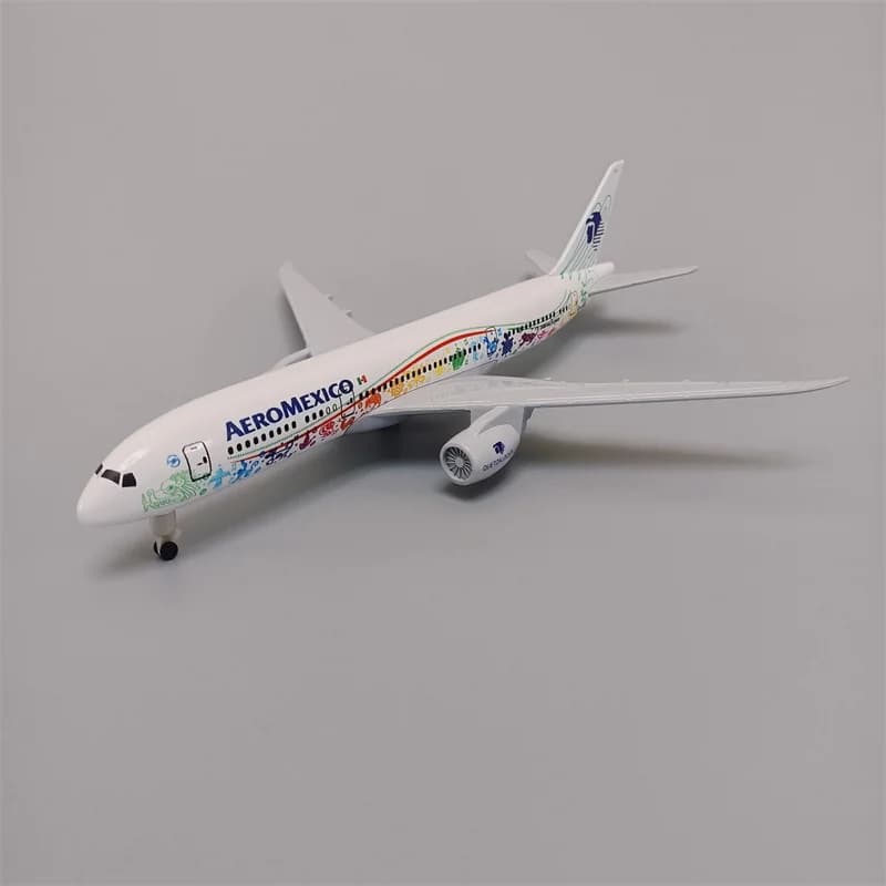 19cm Mexican Air AEROMEXICO Airlines Boeing 787 B787 Airways Alloy Metal Airplane Model Diecast Plane Model & Wheels Aircraft