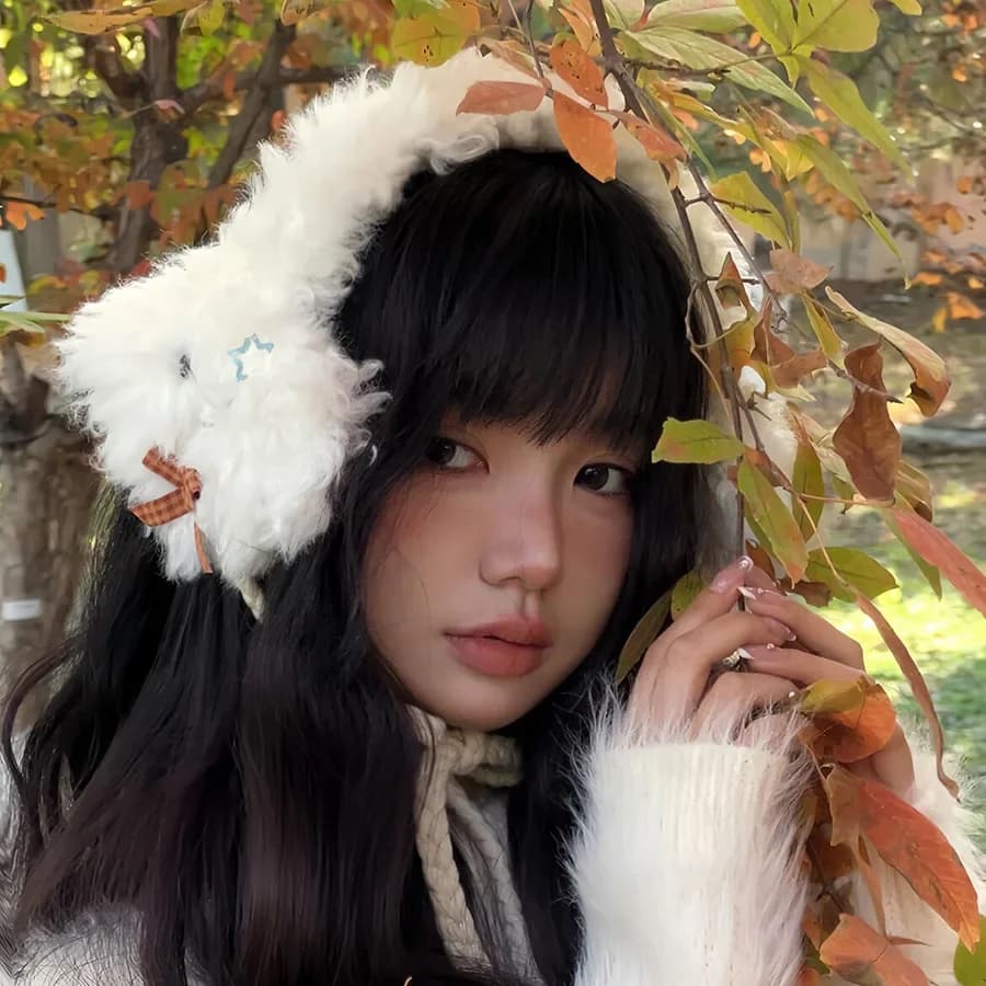 Sweet Cute Puppy Plush Earmuffs Earplugs Coldproof Women's Earmuffs Plush Warmth of Ear Cycling Earmuffs Y2k Accessories Gifts