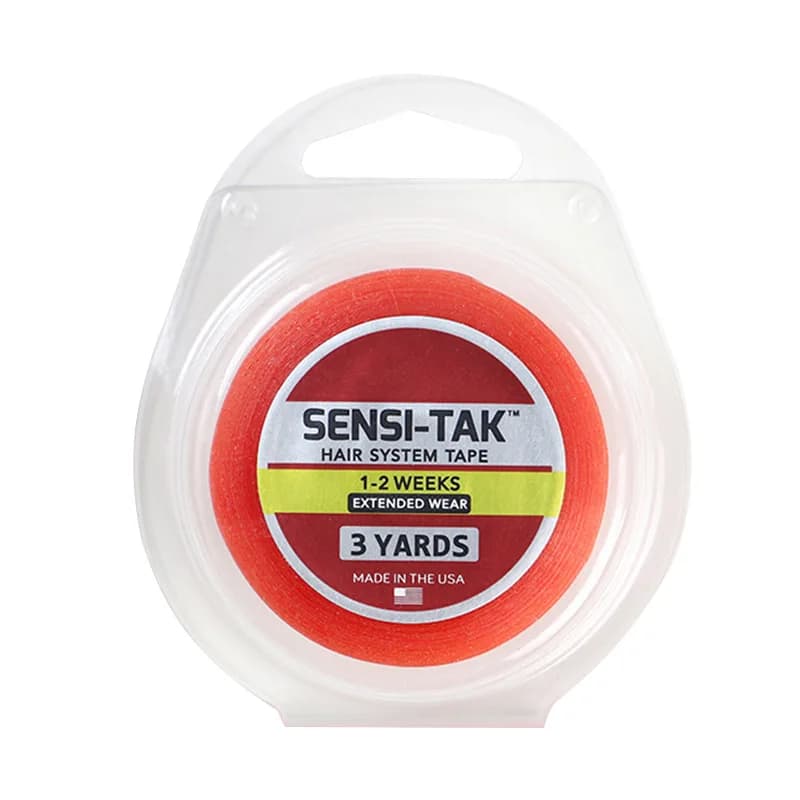3 Yards SENSI-TAK Red Adhesive Tape Hair Double Side Adhesive Tape For Lace Wig/Toupee(1.27cm 1.9cm 2.54cm)