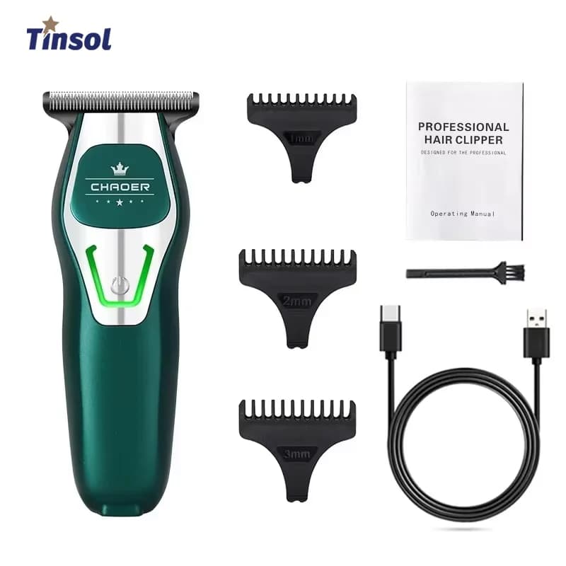 TINSOL mini Professional Men's Hairdresser with Razor, Electric Hairdresser for Bald Heads and Universal Children's Haircuts