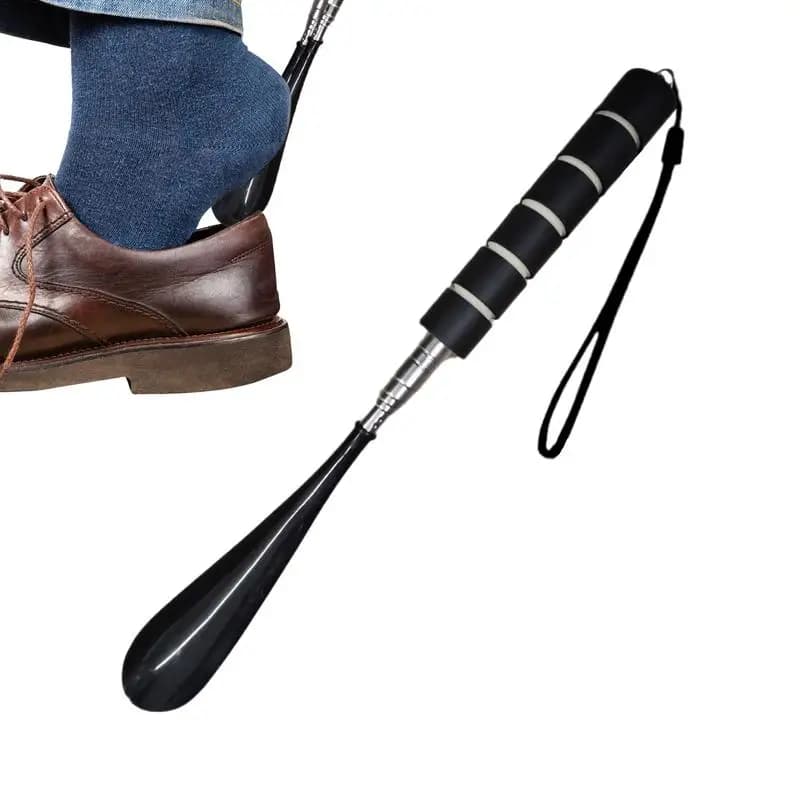 Long Adjustable Retractable Shoehorn Shoe Horn Stainless Steel Shoehorn Long Handle Shoehorn Durable Shoe Lifter Shoes Spoon