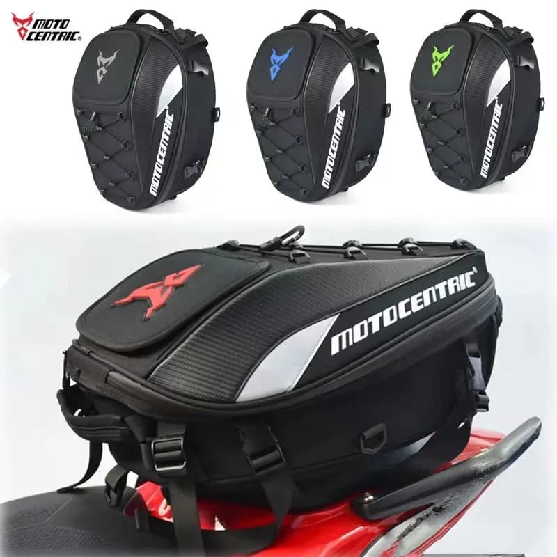 Motorcycle Tail Bag High Capacity 37L Moto Helmet Rear Seat Bag Rider Backapack Waterproof Luggage Bag Motorcycle Accessories
