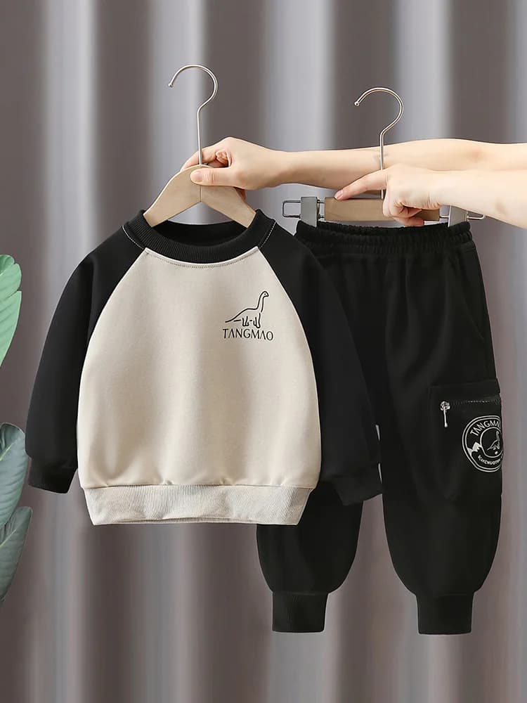 Kids Clothes Set Baby Boy/Girl Sweatshirt+Pants 2pcs Suits Spring Autumn Cotton Casual Boys Tracksuit Children Sports Wear 2-10Y