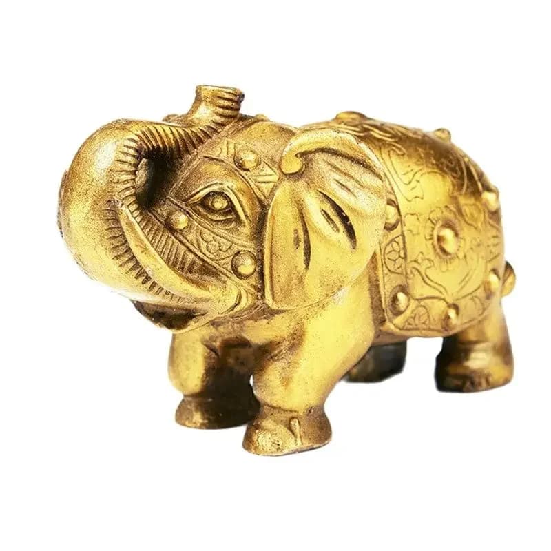 China Brass Statue Elephant Copper Fengshui Statue