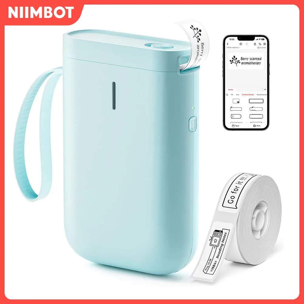 Niimbot D11 Mini Label Maker Wireless Bluetooth Thermal Label Printer Pocket Wireless Sticker Label Machine for Home Of