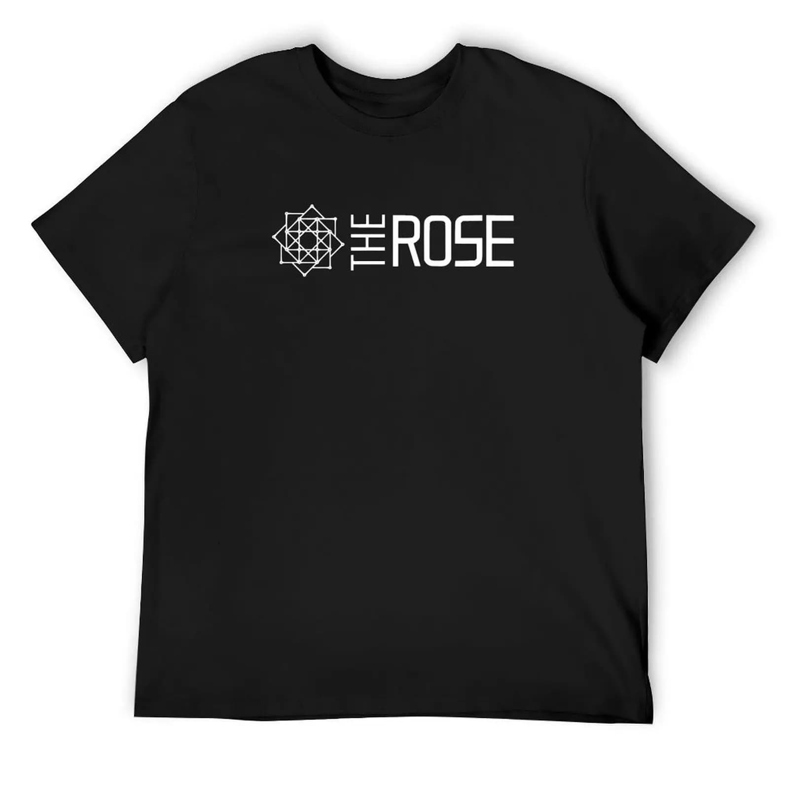 The Rose KPop HD Logo T-Shirt baggy shirts shirts graphic tee summer tops blacks clothing for men