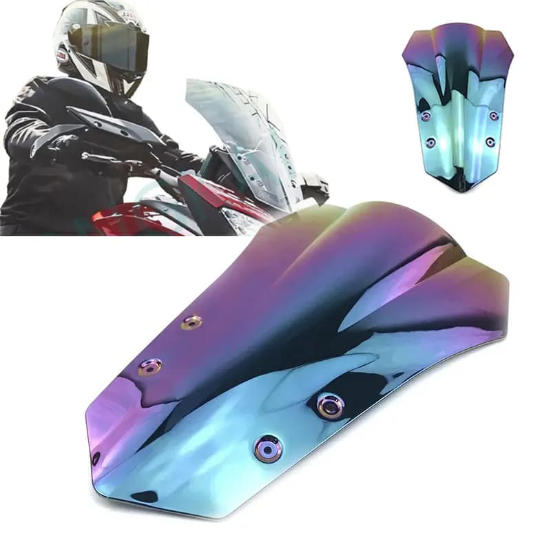 Parabrisas negro de doble burbuja para motocicleta, accesorio para Yamaha MT-09 Tracer MT09 FJ09 FJ-09 2015 2016 15 16 MT 09 FJ