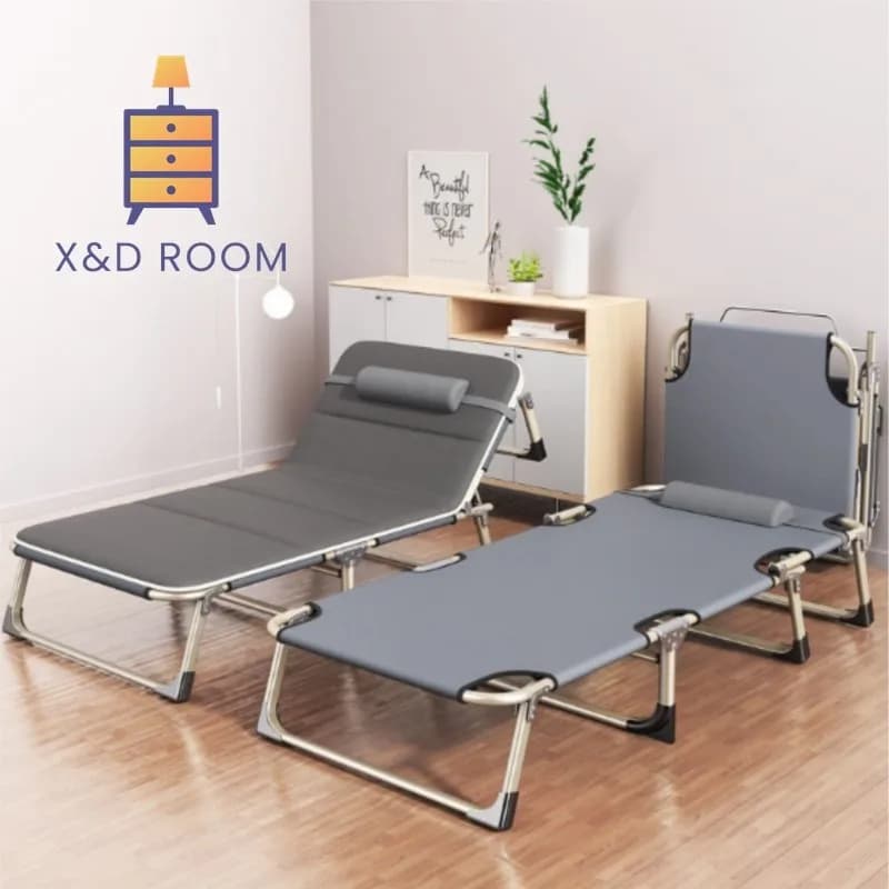 X&D Lightweight And Easy To Store Foldable Bed For Home Using Adult Nap Bed Leisure Chair Foldable Office Nap Bed Companion Beds