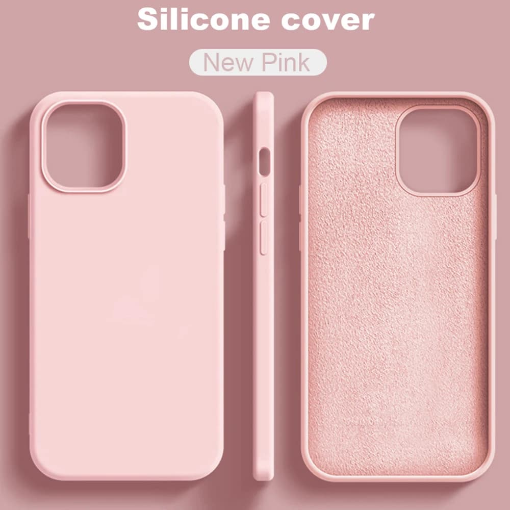 Original Phone Case For iPhone 16 15 11 12 13 14 Pro Max Luxury Liquid Silicone Cases For 7 8 Plus X XS XR Shockproof Soft Cover