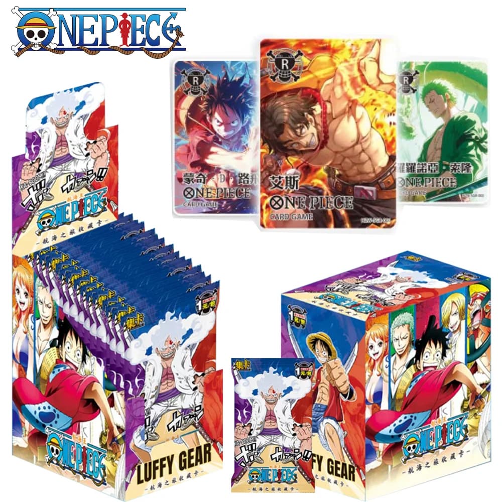 One Piece Cards Japanese Anime Character Collection Cards Booster Box Full Set Luffy Roronoa Paper Playing Kid Toys Game Card