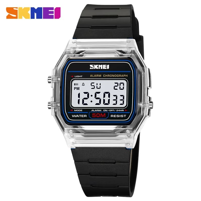 SKMEI 2056 Electronic Waterproof Sports Watch for Men Women Countdown Boy Girl Digital Date Wristwatches 1123 Reloj Masculino