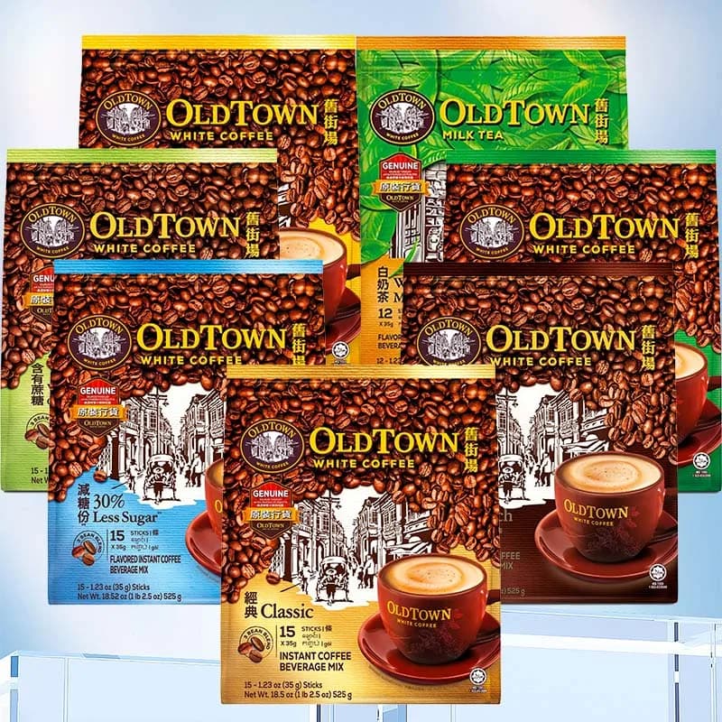OldTown White Coffee 13.24/14.83/18.53/19.06/20.12oz(375/420/525/540/570g)*3 Packs