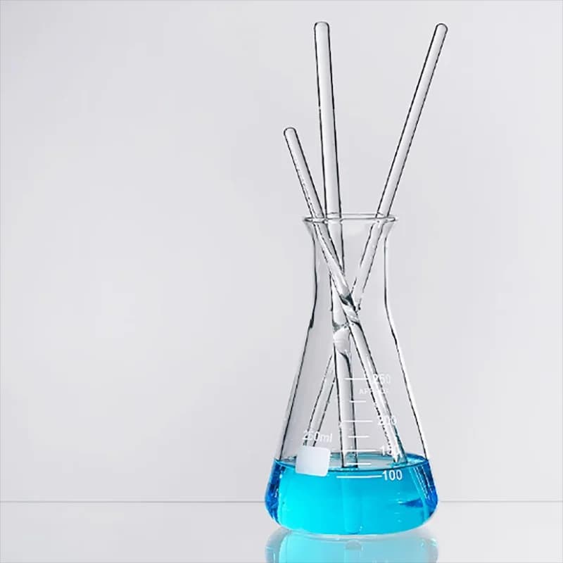 100PCS High borosilicate glass rod beaker stirring rod drainage diversion rod solid glass laboratory stirring rod