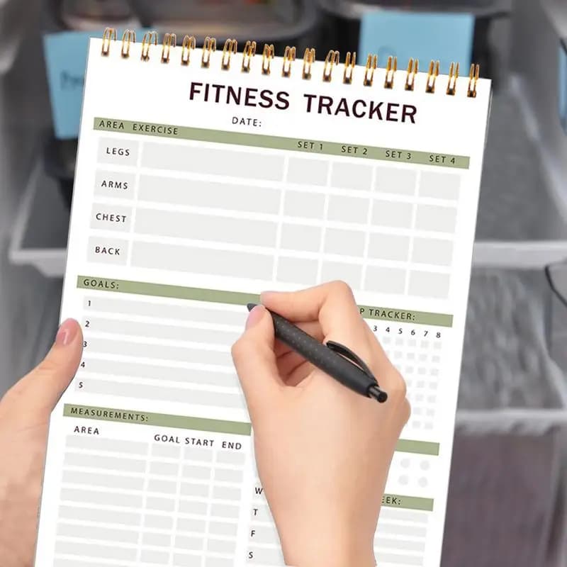 Daily Fitness Planner Workout Log Book To Track Gym Sturdy Nutrition & Workout Planner For Women & Men To Track Gym & Home