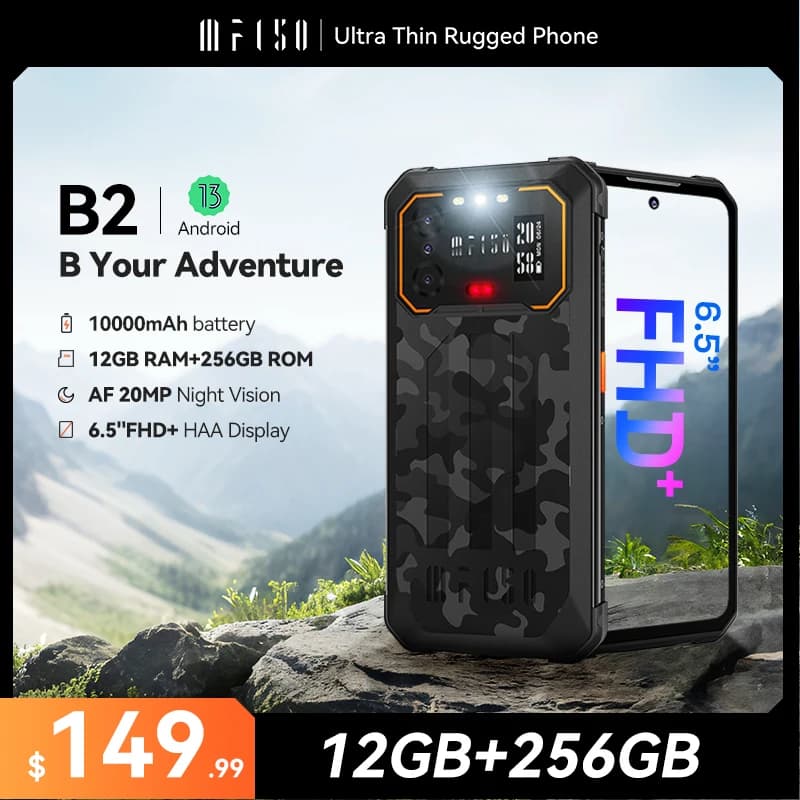 [World Premiere] IIIF150 B2 6.5"FHD+ Display Rugged MobilePhone Night Vision 10000mAh 48MP Camera Android 13 12GB(6GB+6GB) 256GB