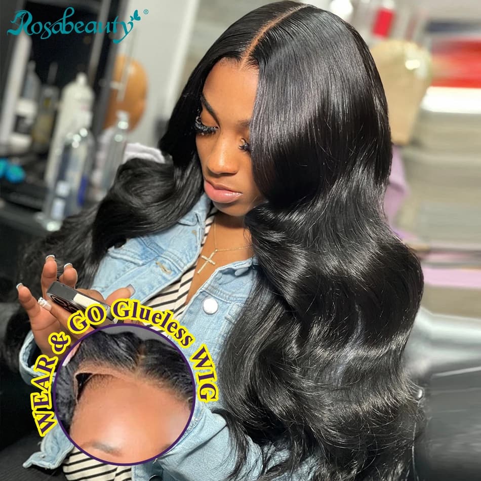 Hd 5x5 Glueless Human Hair 250 Density Lace Wig 4x4 Body Wave Transparent Lace Human Wig Brazilian PrePlucked Glueless Wig Sale
