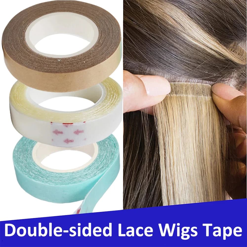 Lace Front Wigs Tape Invisible Waterproof Double-sided Adhesive Hairpiece Hair Extension Tapes Professional Replacement 3 Yards