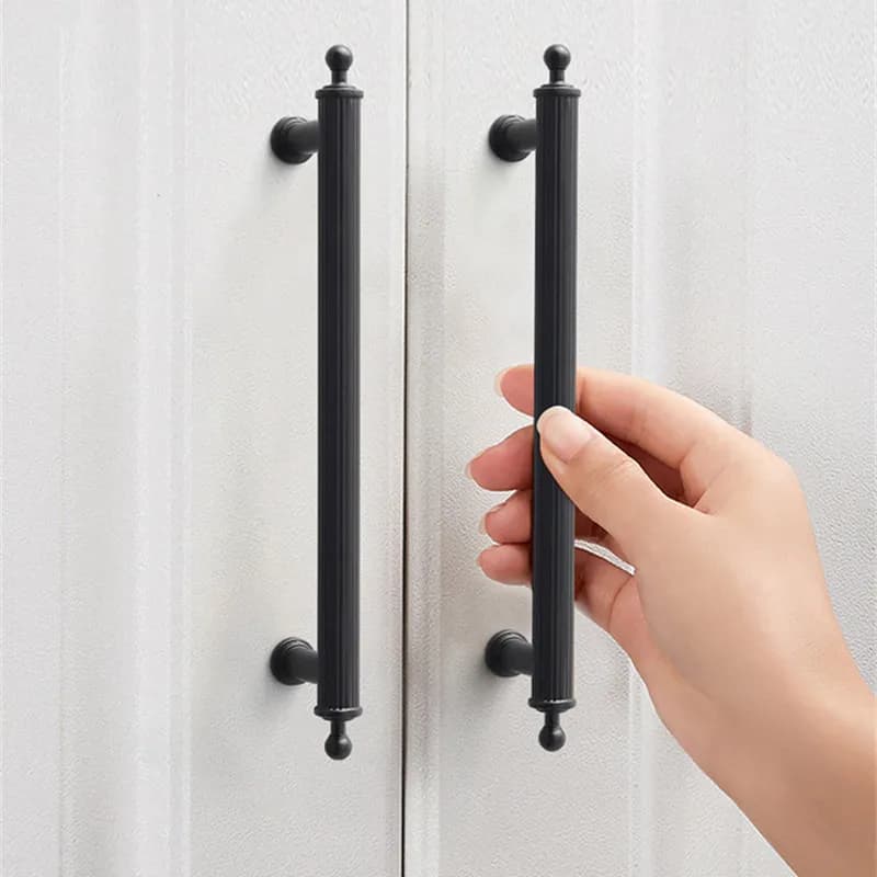 KK&FING New Nordic Simple Bright Gold Zinc Alloy Kitchen Cabinet Handles Cupboard Wardrobe Door Drawer Pulls Furniture Hardware