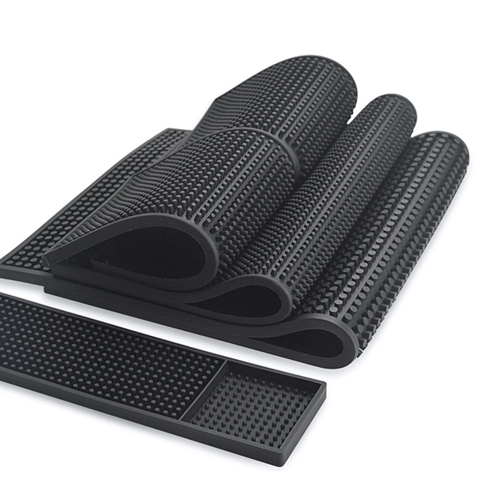 Bar Mat Anti-slip PVC Cafe Bar Mats Home Cup Mat Waterproof Heat Resistant Durable Drain Bar Service Spill Mat for Home Bar Cafe