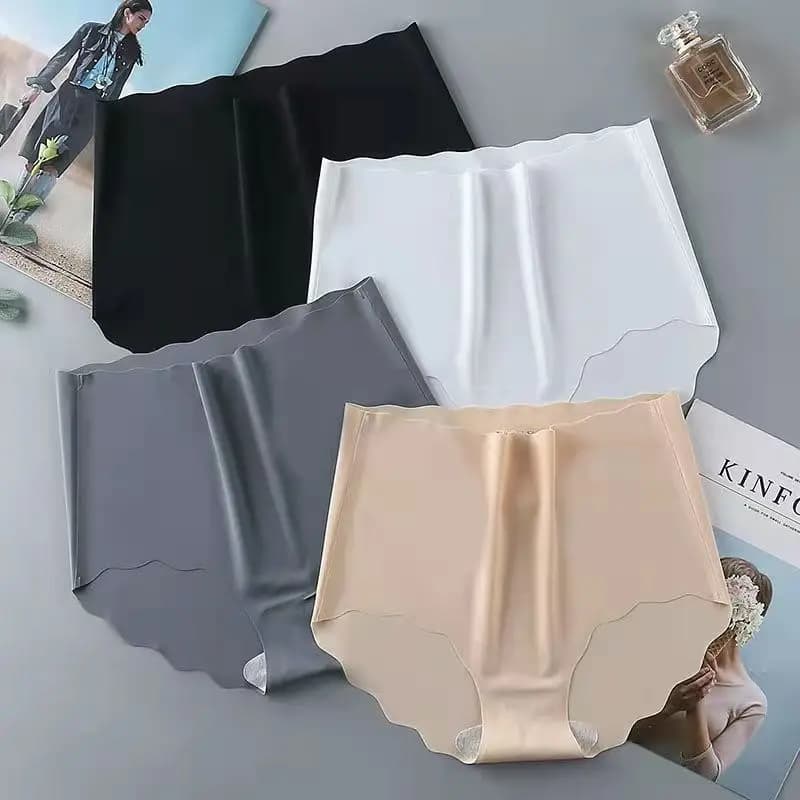 Invisible Women Seamless Panties Female Underpants Ultra-thin Briefs Comfort Underwear High Rise Panties Solid Comfy Lingerie